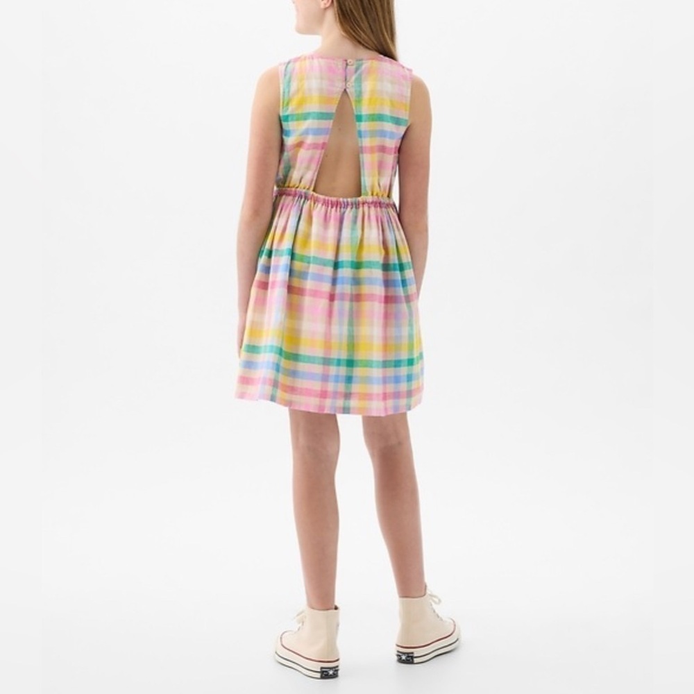 GAP Kids Linen-Cotton Cutout Dress (971)